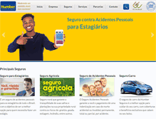 Tablet Screenshot of humberseguros.com.br